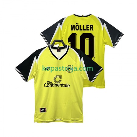 Billiga Fotbollströjor Borussia Dortmund Moller 10 1995 Retro Hemma tröja 1996 Kortärmad